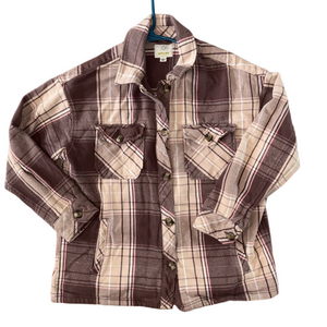 Aerie Plaid Jacket Oversized Shacket Size Medium